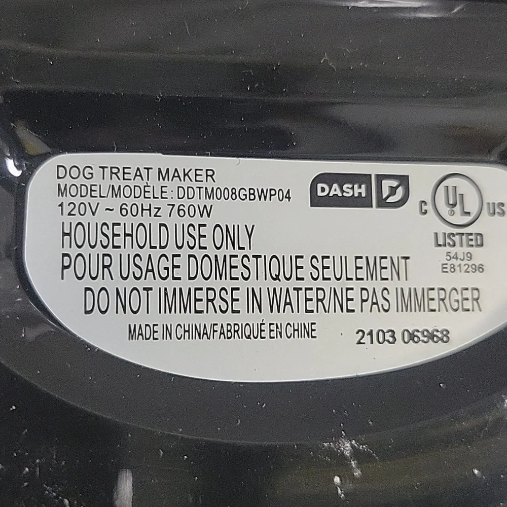 Ash Black and White Dog Bone and Paw Print Treat Maker. For Pets.